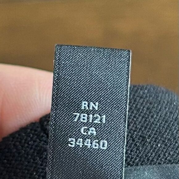 Eileen Fisher Black Stretch Knit Pull On Straight Leg Pants Size Small SP - Picture 9 of 11